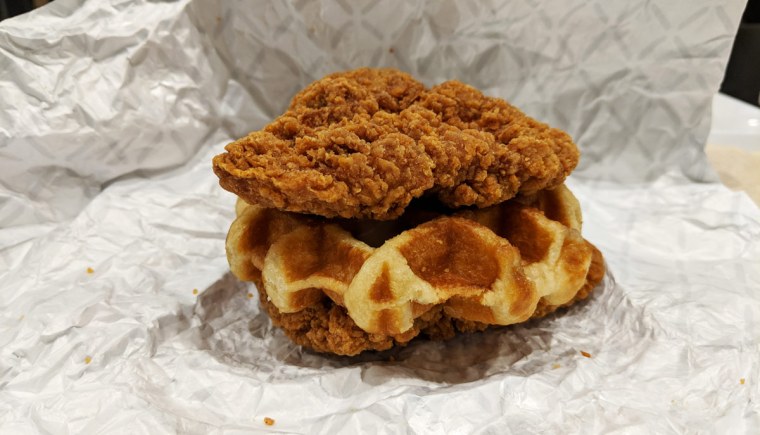 Waffle Double Down at KFC