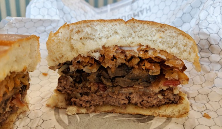 Smoky Mushroom Bacon Cheeseburger at Wendy's
