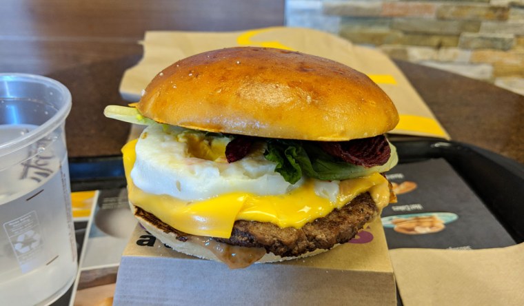 Aussie BBQ & Egg Burger at McDonald's