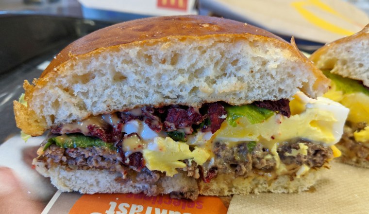 Aussie BBQ & Egg Burger at McDonald's