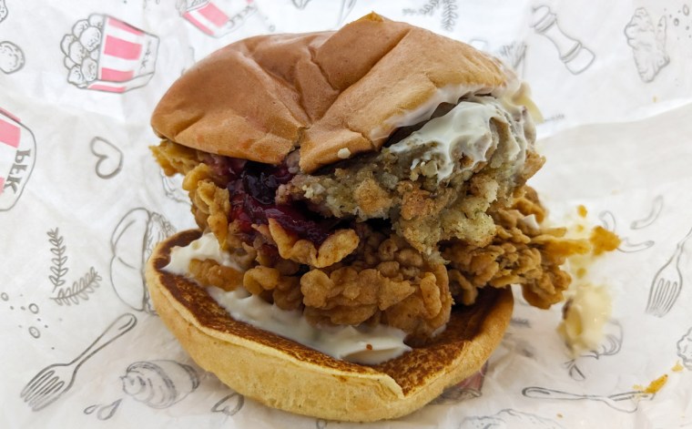 Festive Chicken Sandwich from KFC
