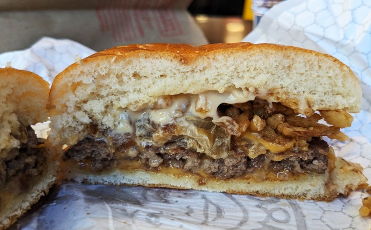 French Onion Cheeseburger at Wendy's