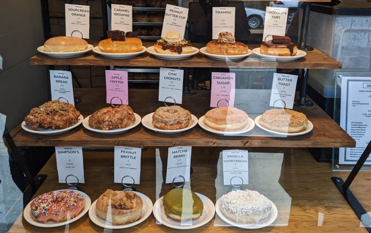 Various doughnuts from Machino Donuts