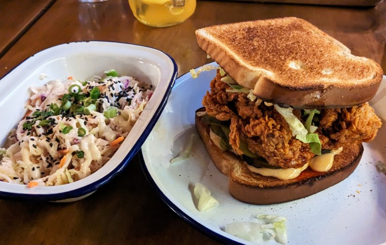 Nashville Lightning Hot sandwich from Union Chicken