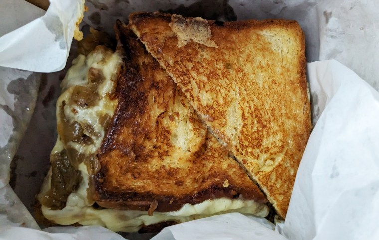 French Onion Grilled Cheese at Phancy's Bodega