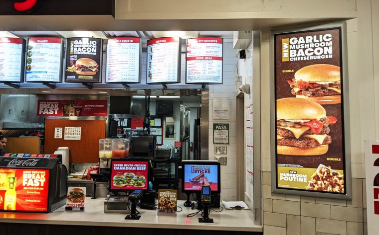 Garlic Mushroom Bacon Cheeseburger at Wendy's