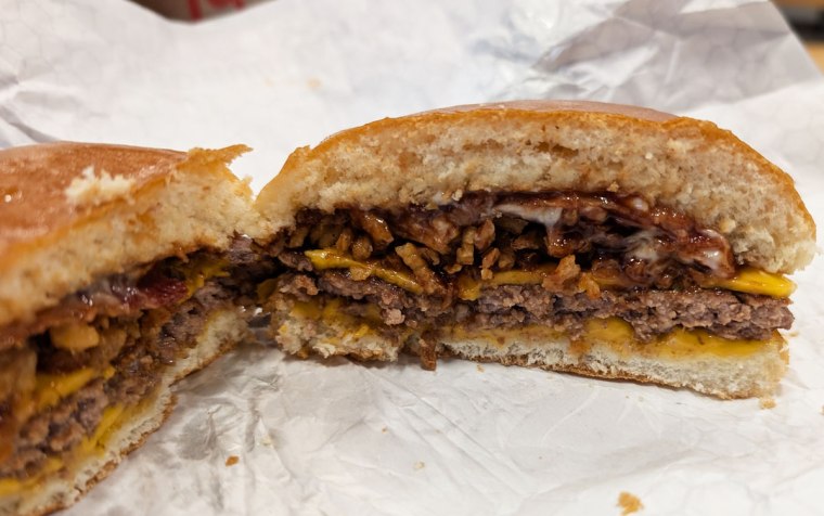 Bull's-Eye BBQ Cheeseburger at Wendy's