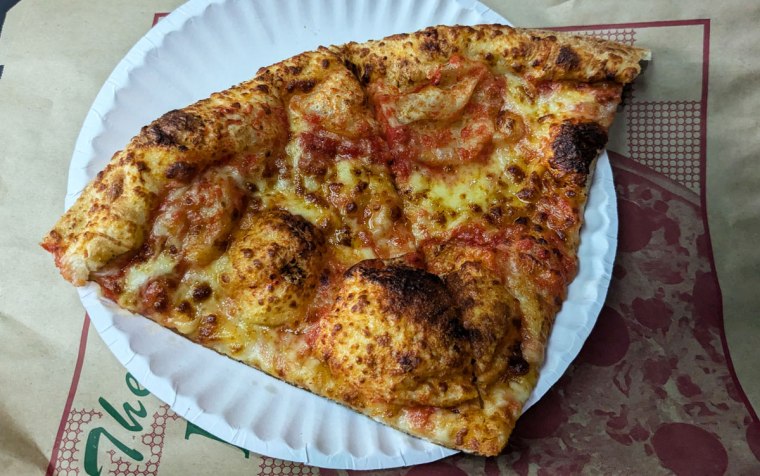 Cheese pizza from Blondies Pizza