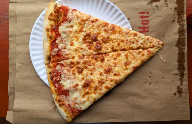 Cheese pizza from Luca Pizza