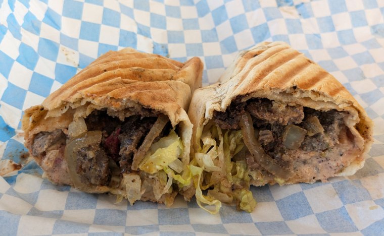 Lamb shawarma wrap from Sidra BBQ & Grill