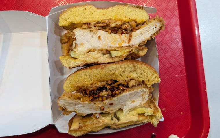 Chili Crunch Chicken Sandwich from KFC