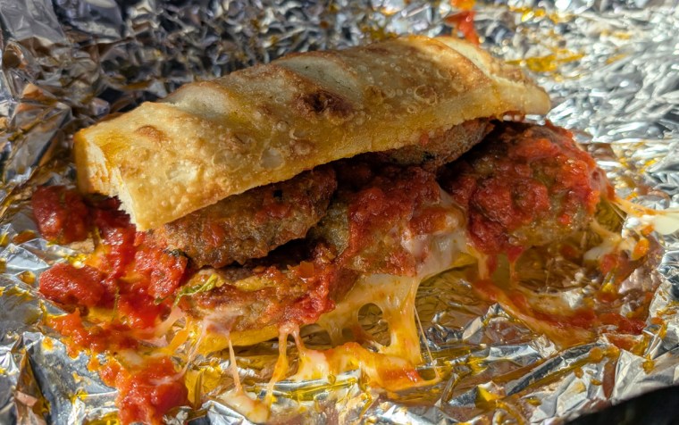 Meatball sandwich from The Fourth Man in the Fire