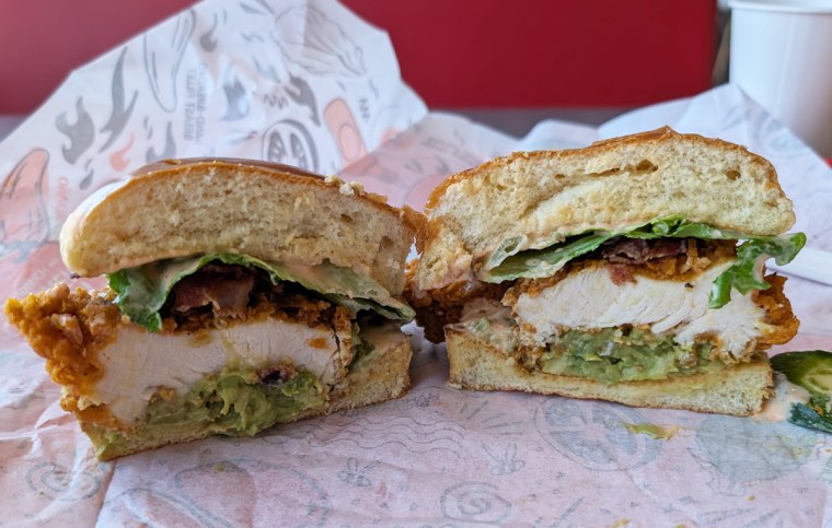Spicy Avocado Bacon Chicken Sandwich from Jollibee