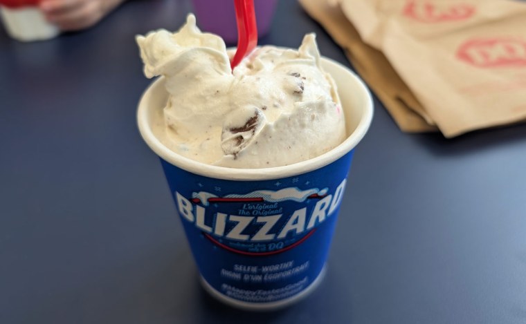 Choco Frosted Donut Blizzard at Dairy Queen