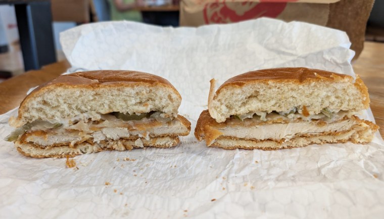 Dill Pickle Chicken Sandwich from Wendy's