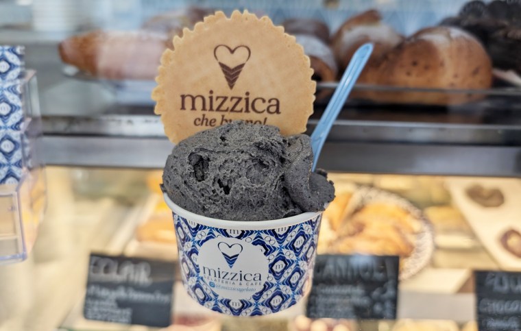 Black Sesame gelato from Mizzica Gelateria & Cafe