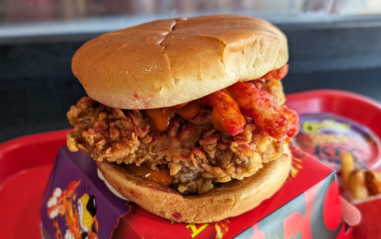 Flamin' Hot Chicken Sandwich from KFC