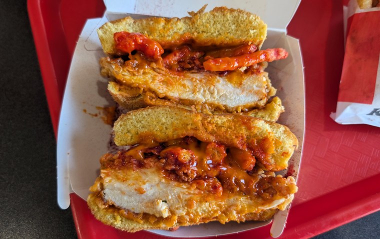 Flamin' Hot Chicken Sandwich from KFC