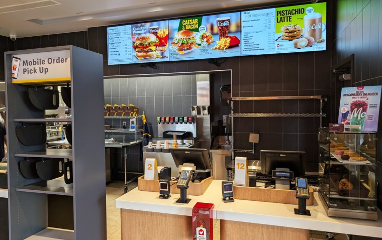 Caesar and Bacon McCrispy at McDonald's