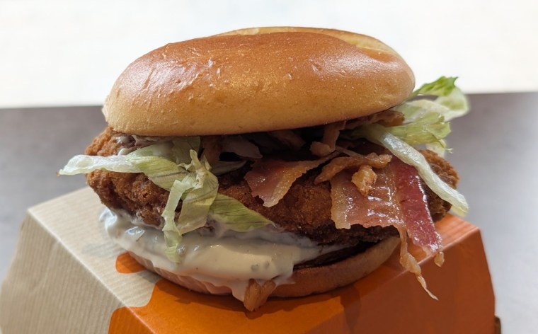 Caesar and Bacon McCrispy at McDonald's