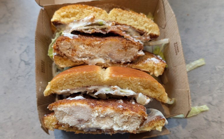 Caesar and Bacon McCrispy at McDonald's